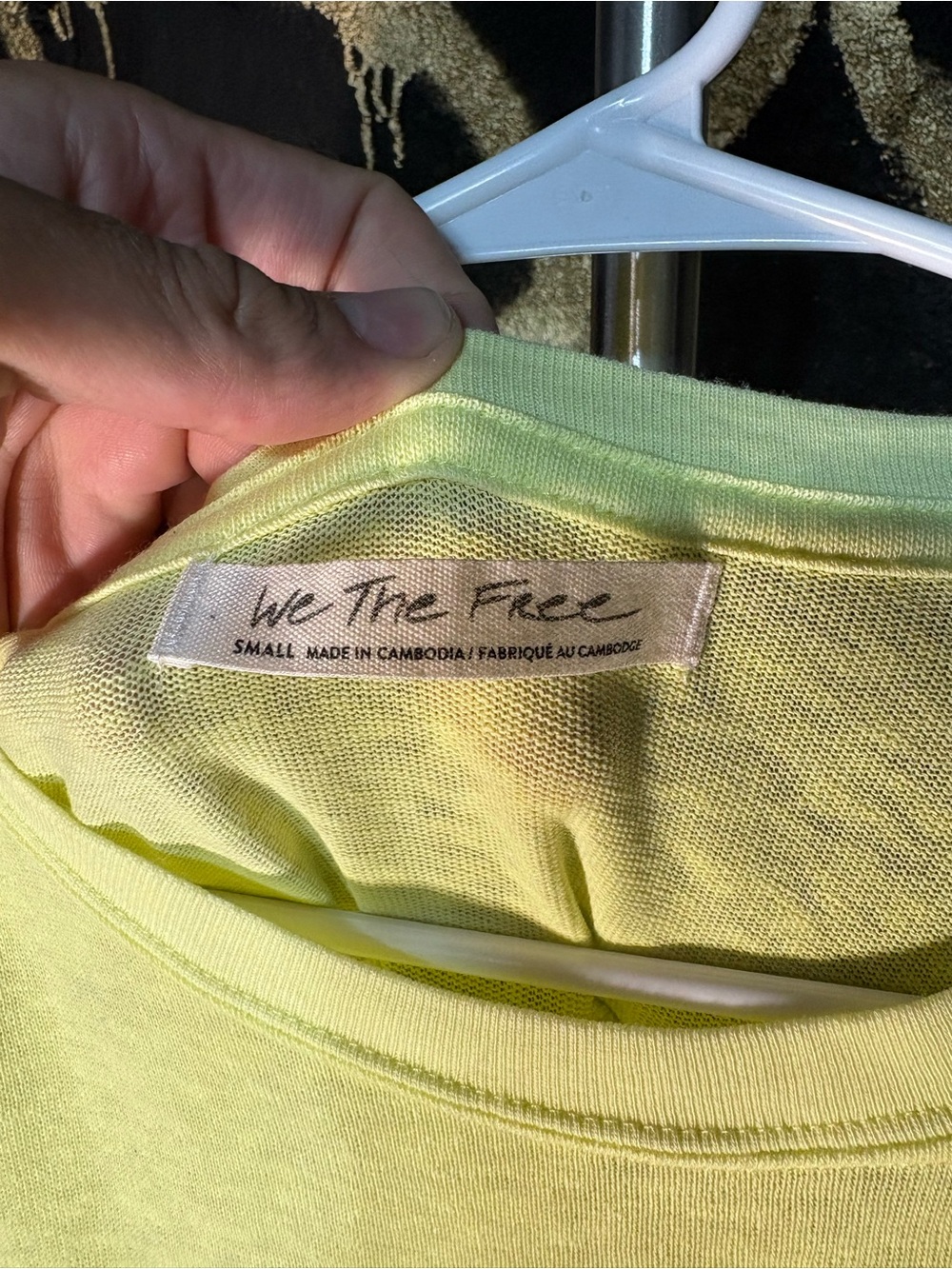 We The Free Neon Yellow Short Sleeve Tee